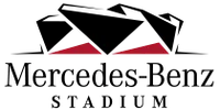 Red geometric dual triangle shapes above stylized black text forming a distinctive logo design