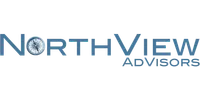 NorthView Advisors logo with compass icon integrated in the company name in blue.