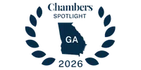 Chambers Spotlight 2026 logo with Georgia state outline and laurel wreath design in navy blue.