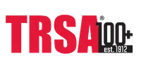 TRSA logo featuring bold red and black text with 100+ years established since 1912