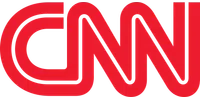 Red CNN logo with bold interconnected letters on a transparent background