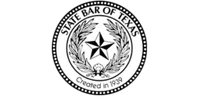 Three legal organization logos including Super Lawyers Rising Stars, State Bar of Texas, and Avvo Legal Leader.