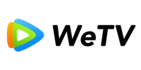 WeTV logo with colorful triangular play button and black text on transparent background