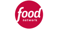 Food Network logo with black text on a red circular background