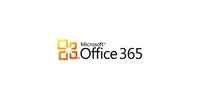 Microsoft Office 365 logo featuring orange and yellow graphic elements with the name displayed prominently.
