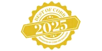 Gold badge with text Best of Cobb 2025 presented by Cobb Life Magazine with star details