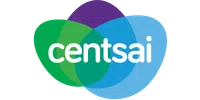 a green logo with white text