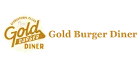Gold Burger Diner logo featuring stylized gold text with Georgetown, Texas location note