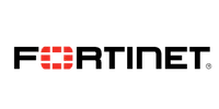 Fortinet logo with red segmented square and black company name text on white background