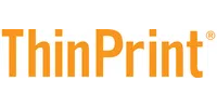 ThinPrint logo in orange text on a white background representing the printing software company