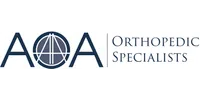 Logo of AOA Orthopedic Specialists featuring modern typography and a distinctive design.