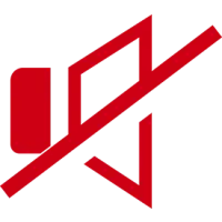 a red and black logo