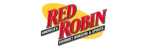 a logo with a red and yellow logo
