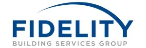 a logo with blue letters