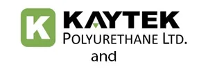 Kaytek Polyurethane Ltd logo with a green square K icon and bold black text