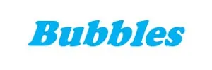 a blue logo with white text