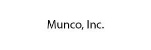 Black text logo of Munco, Inc. on a white background