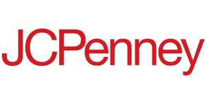 JC Penney logo in bold red letters on a transparent background