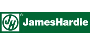 james hardie logo on top of siding