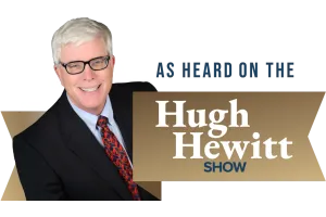 Hugh Hewitt wearing a suit and tie