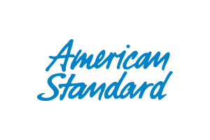 Blue cursive logo text reading American Standard on a transparent background. image