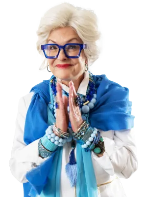 a person wearing glasses