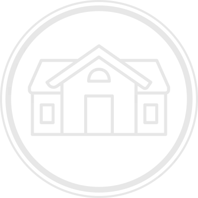 a close up of a house logo