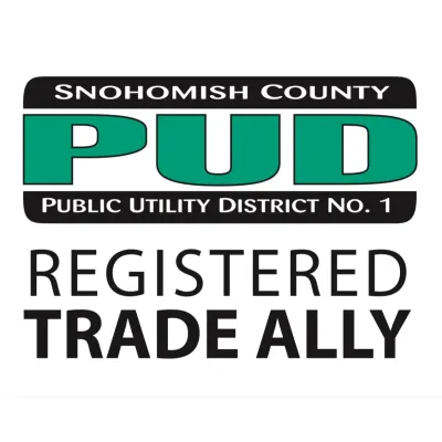 Snohomish County PUD Public Utility District No. 1 logo with Registered Trade Ally text beneath