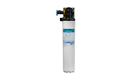 HWF-2433X water filter cartridge for cyst, sediment, chlorine, and chloramine reduction with flow specifications.