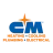 C M logo with heating, cooling, plumbing, and electrical services highlighted in orange and blue text