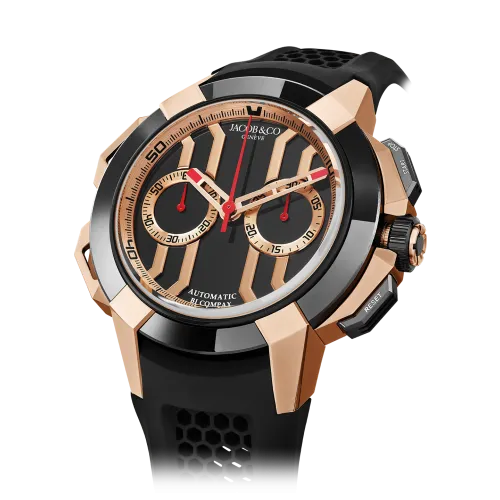 Epic X Chrono 44mm Rose Gold and Black