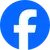 Facebook logo with white lowercase f on blue circular background