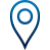 a blue and white logo