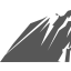 Black and white tire mark icon