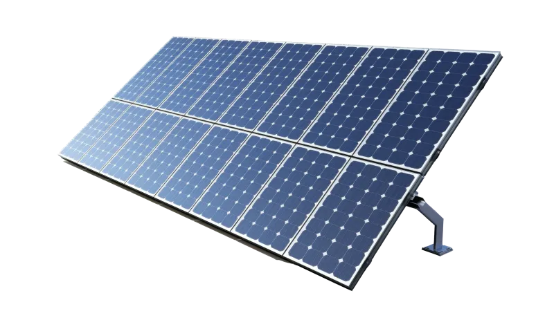 a solar panel with a black background