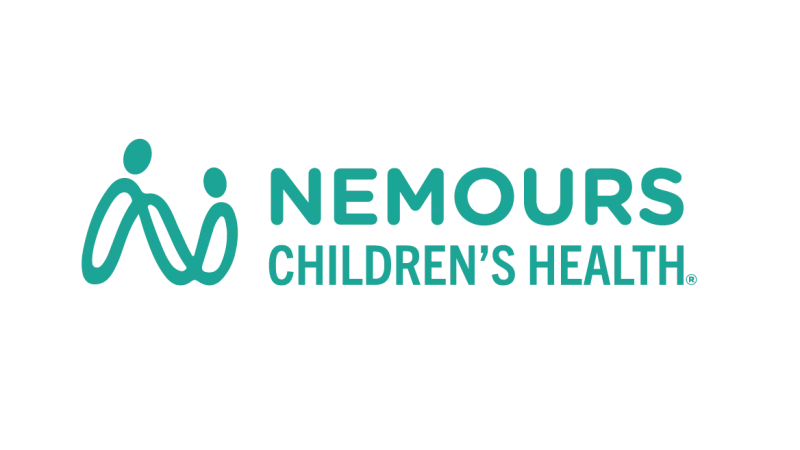 Nemours Children's Health logo with stylized figures and teal text