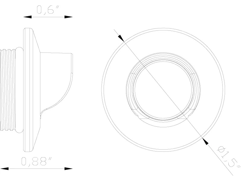 Nano Light, Recessed, Circular, Shroud Accessory