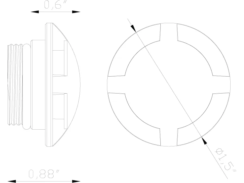 Nano Light, Recessed, Circular, 360° Accessory