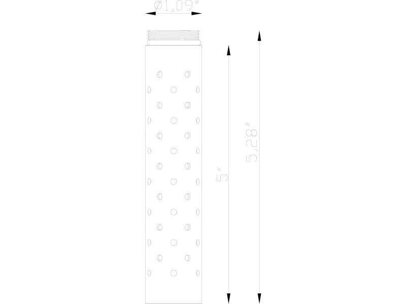 Nano, Shroud, Extra-Long Perforated Shroud Only, 5