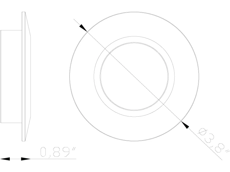 Macro Light, Recessed, Circular, Flush Accessory