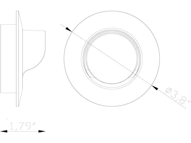Macro Light, Recessed, Circular, Shroud Accessory