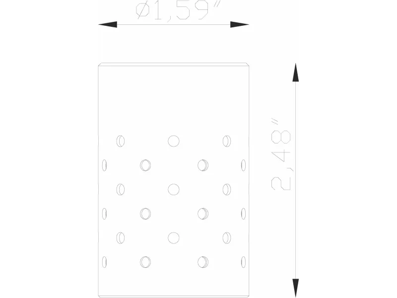 Micro, Shroud, Long Perforated Shroud Only