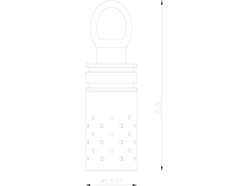 Accessory Package, Hanging Long Perforated Shroud