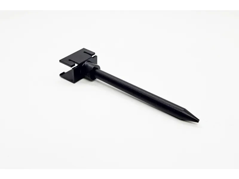 a black and silver metal tool