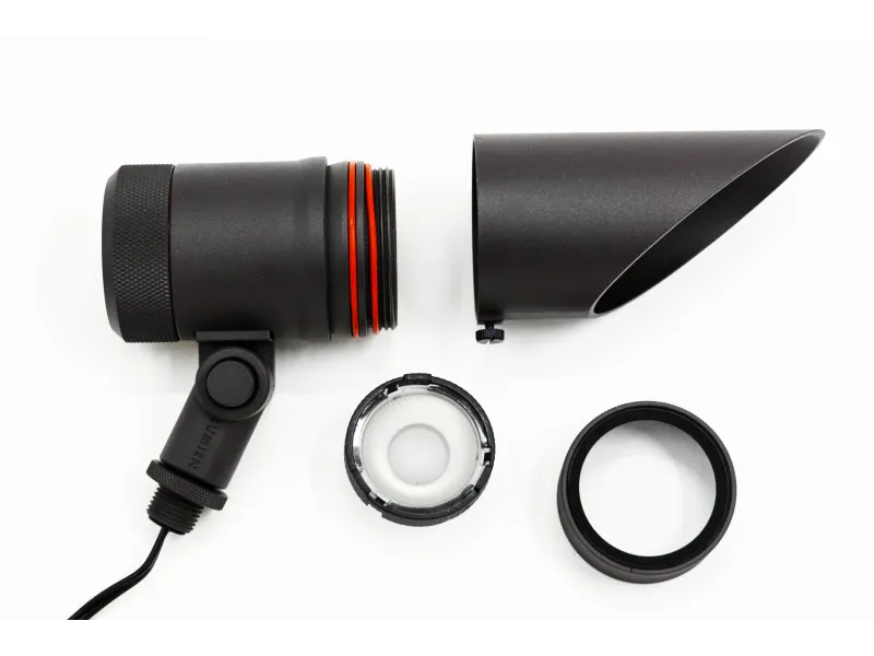 a black and red headphones