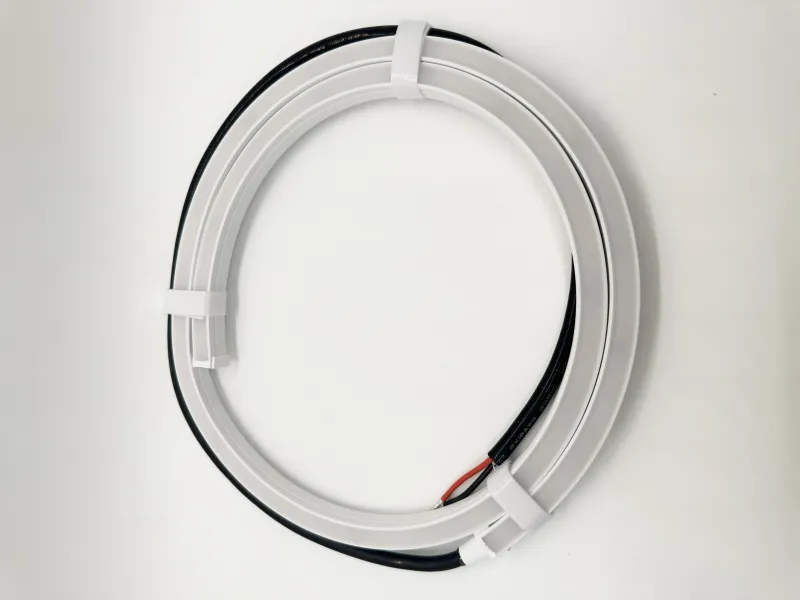 a white round object