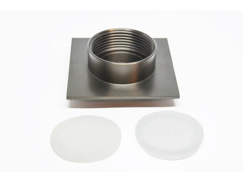 a silver and black speaker