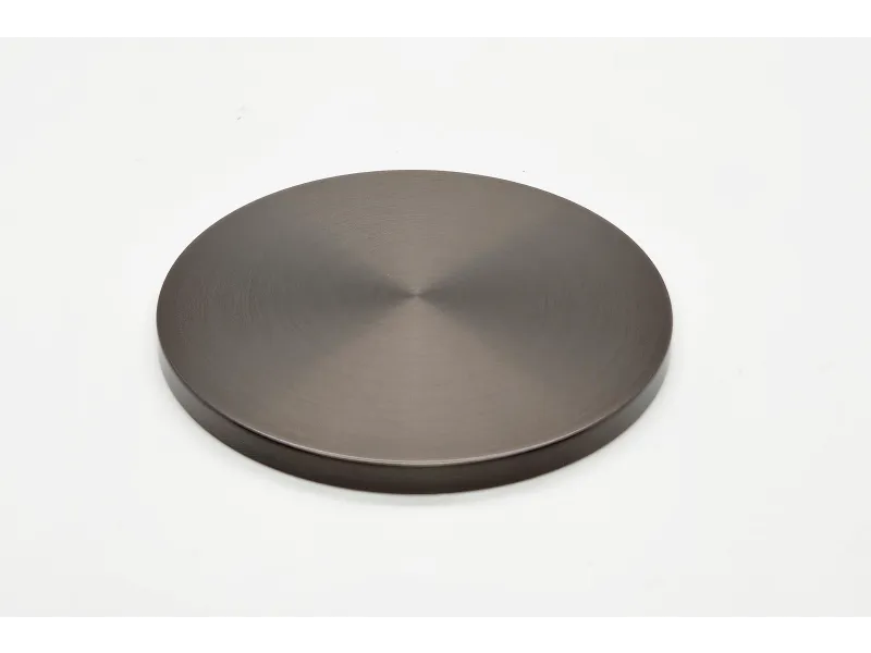 a round black object