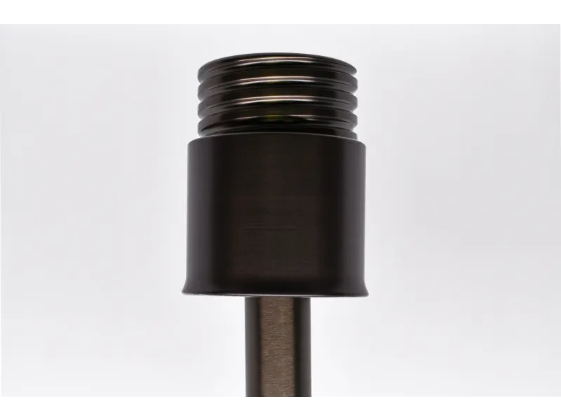 a black and silver speaker