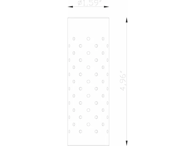Micro, Shroud, Extra-Long Perforated Shroud Only